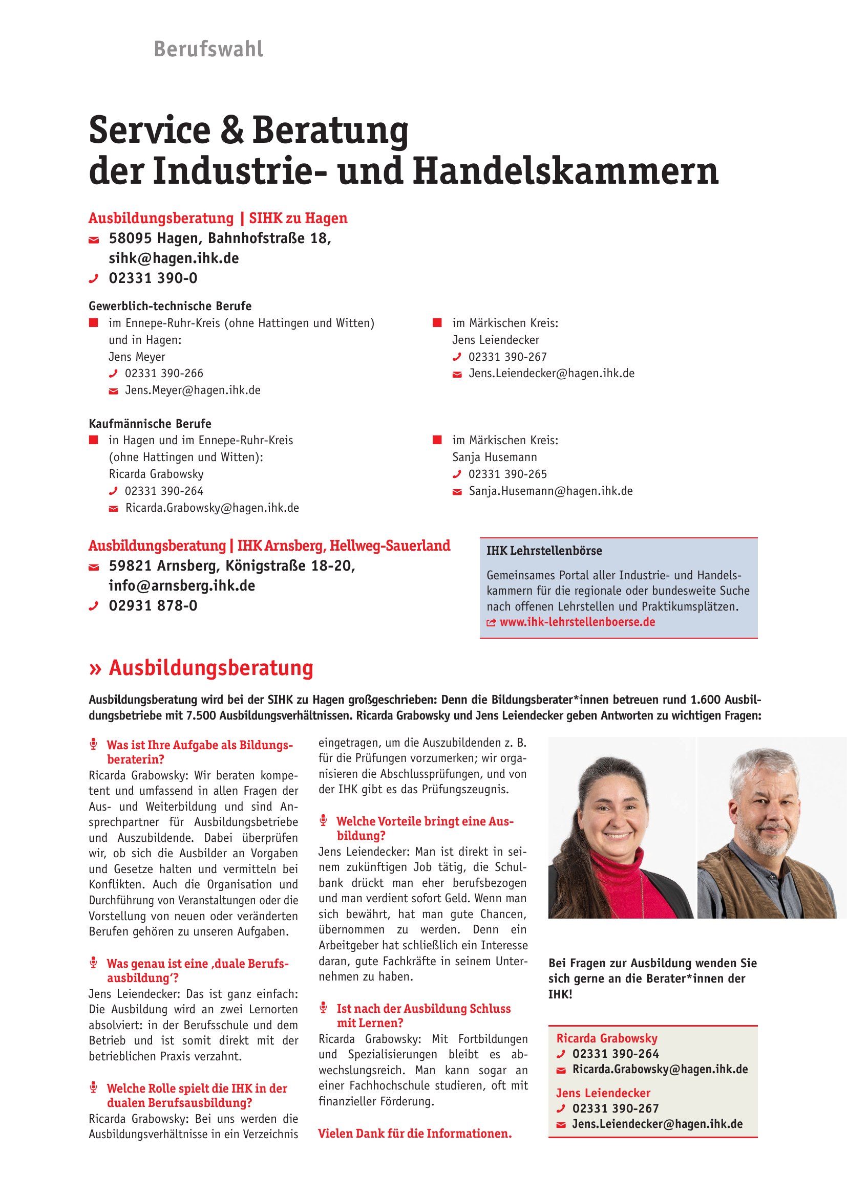 Azubi-Kompass 2027 - Service & Beratung der Industrie- und Handelskammern