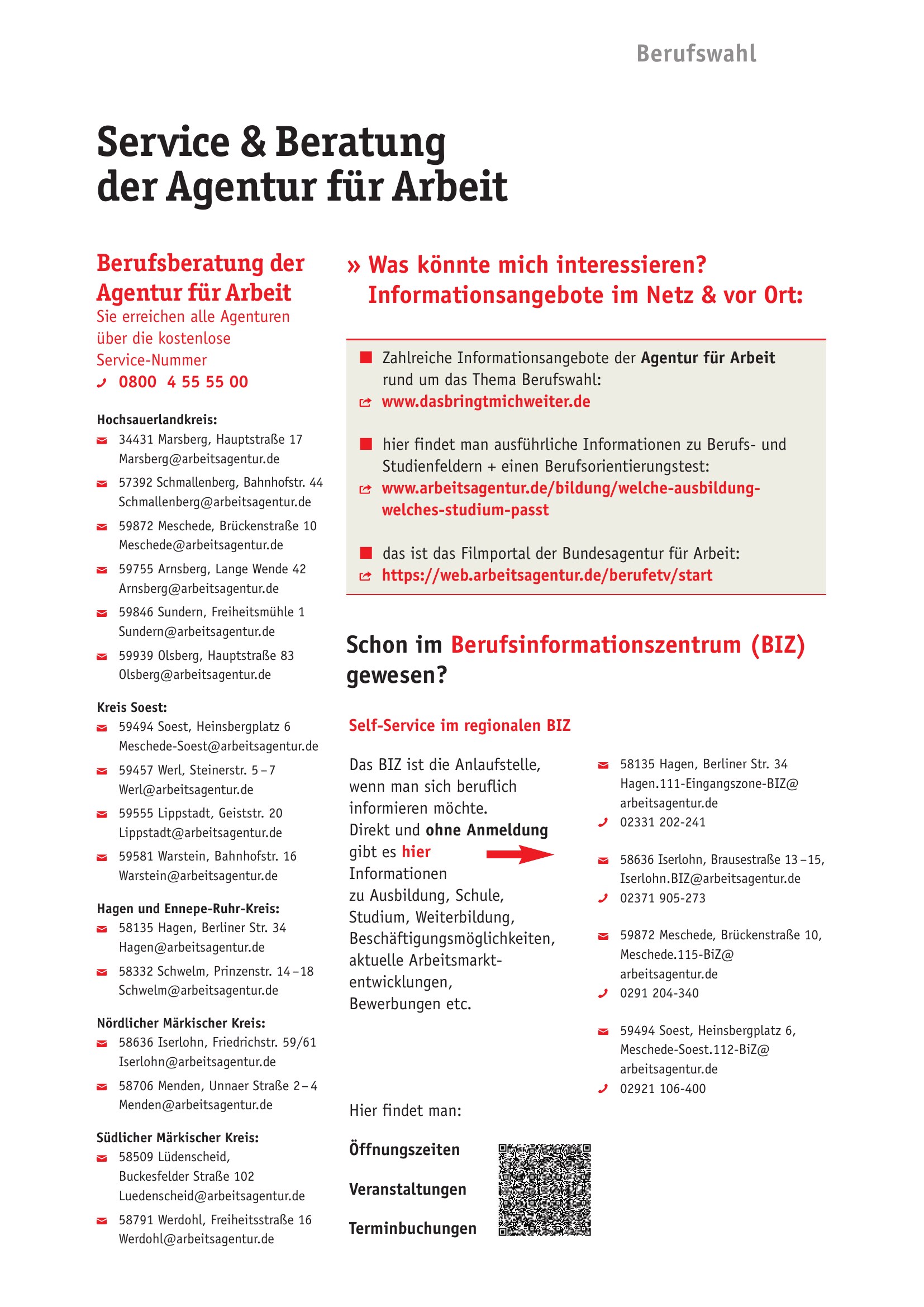 Azubi-Kompass 2027 - Berufsberatung der Agentur für Arbeit