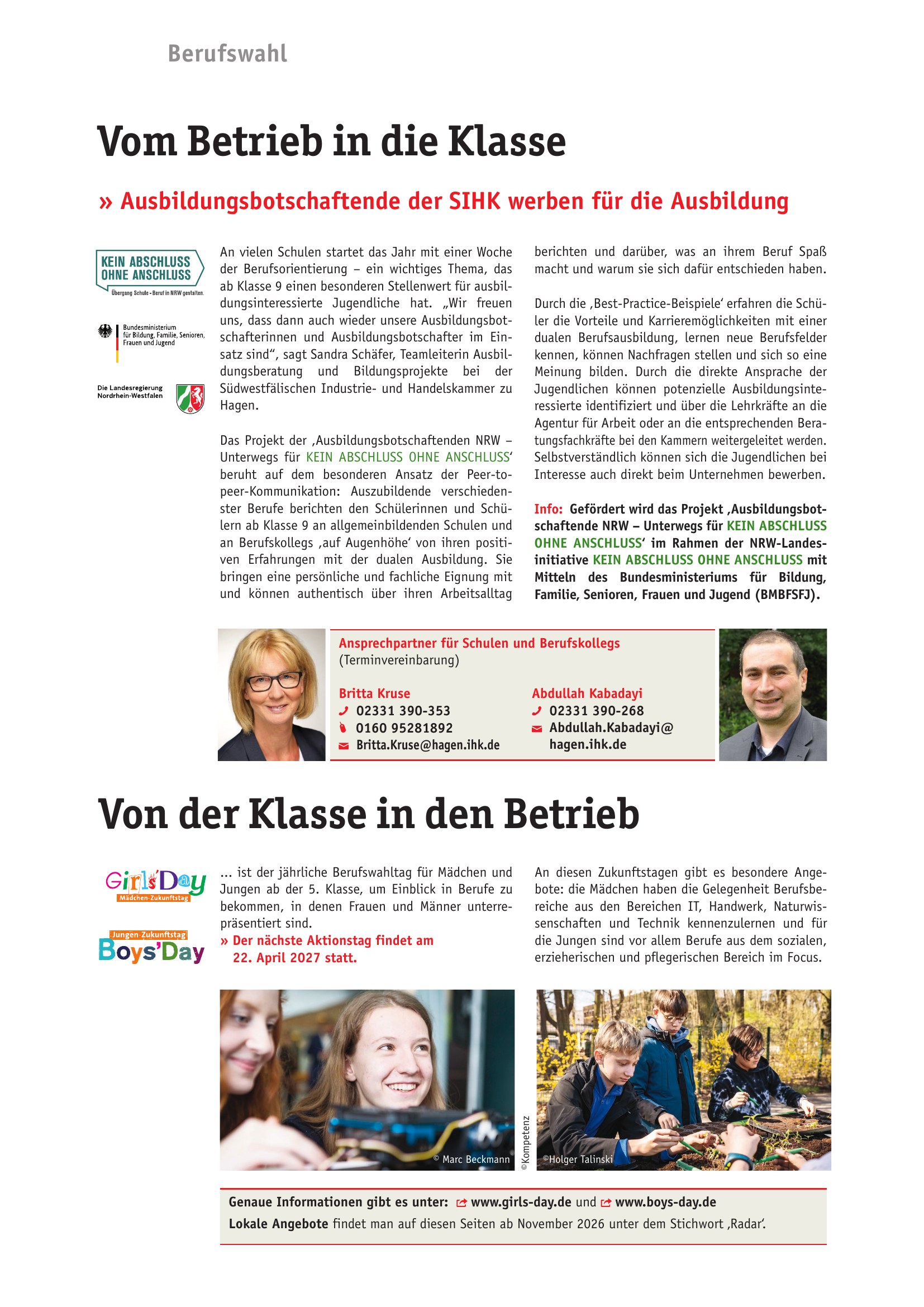Azubi-Kompass 2027 - Ausbildungsbotschaftende