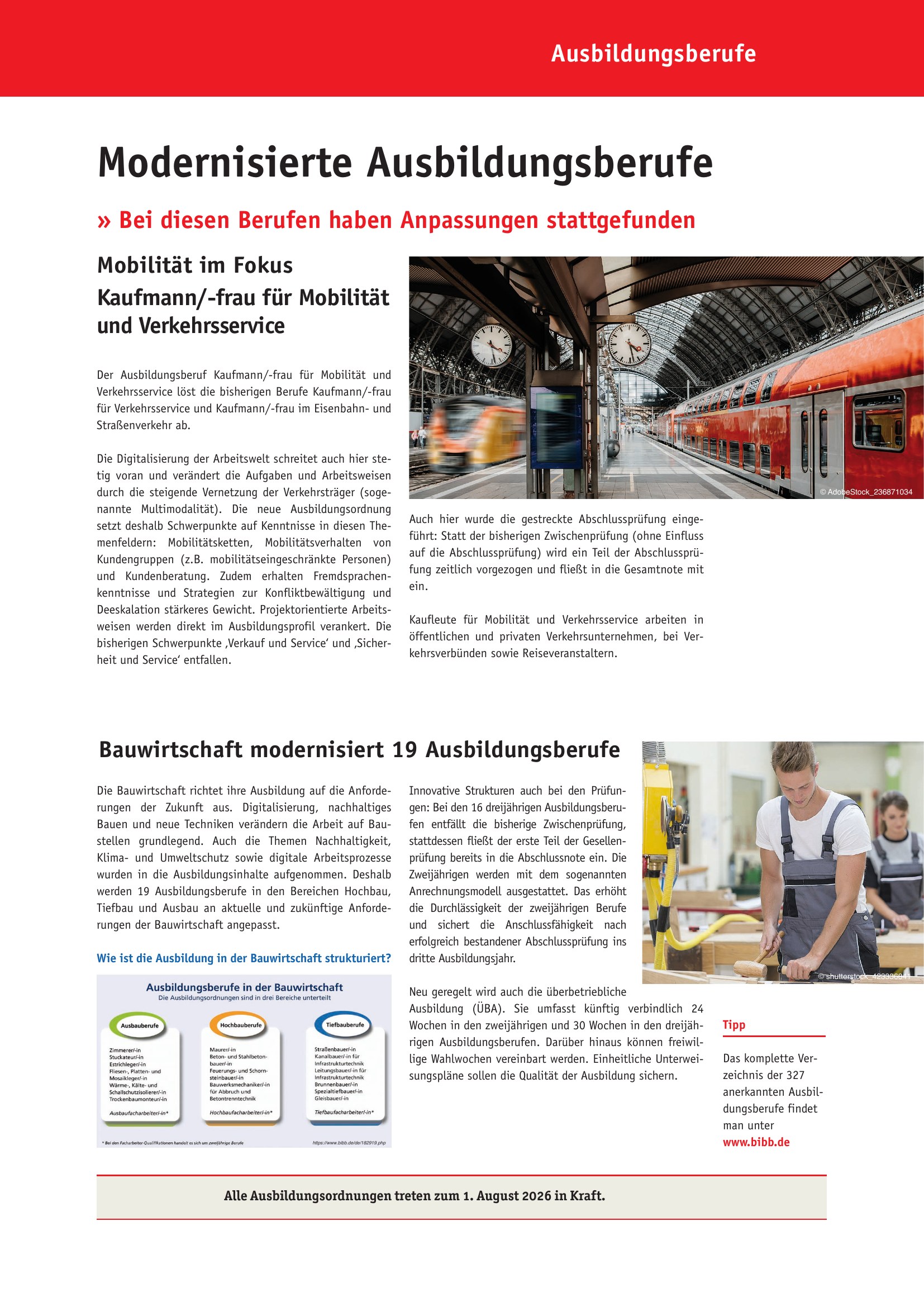 Azubi-Kompass 2027 - Modernisierte Ausbildungsberufe