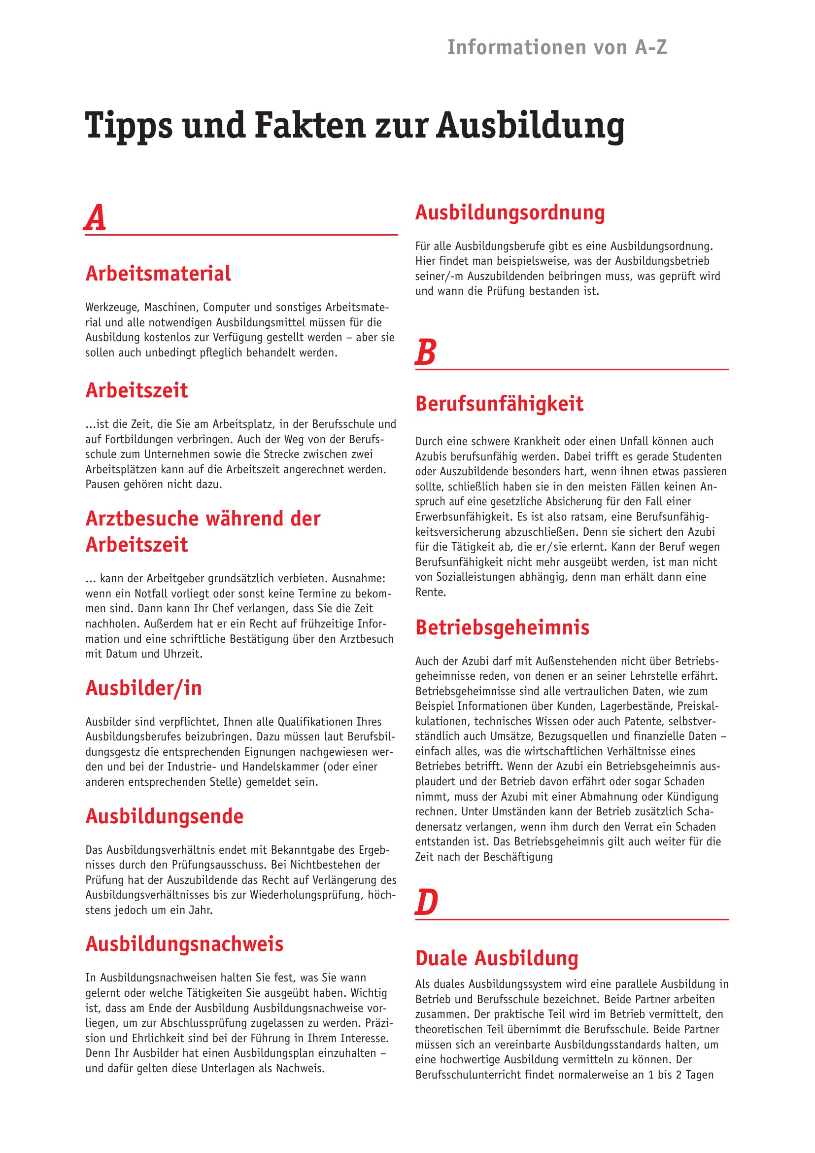 Azubi-Kompass 2027 - Tipps und Fakten zur Ausbildung