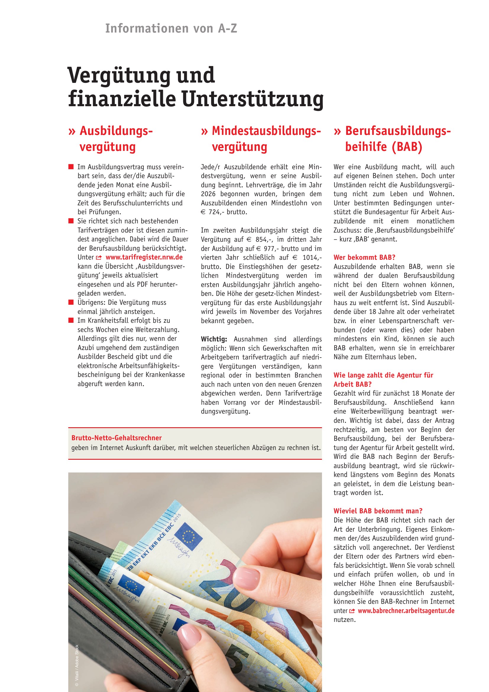 Azubi-Kompass 2027 - Vergütung und finanzielle Unterstützung